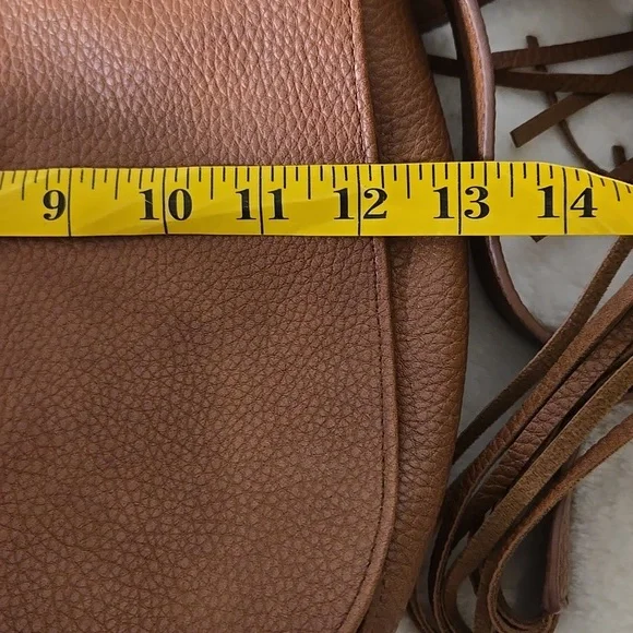 Express Brown Fringe Cross Body Purse - Picture 7 of 8